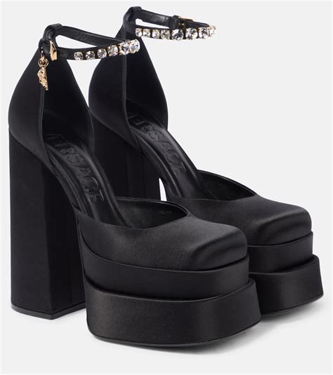 versace high heels dupe|Versace medusa platform pumps.